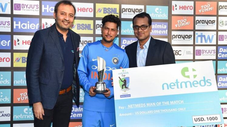 मैन ऑफ द मैच मिलने के बाद कुलदीप यादव