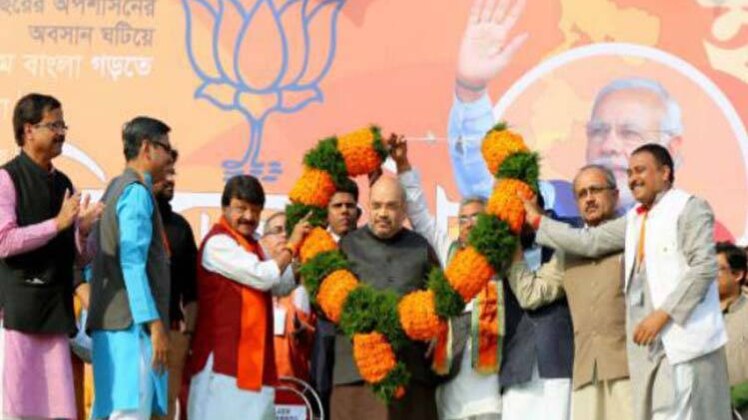 पश्चिम बंगाल में अमित शाह (फाइल फोटो)