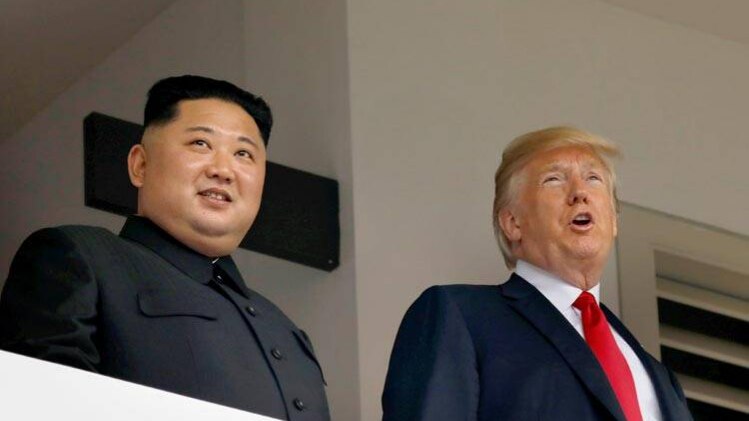किम जोंन उन और डोनाल्ड ट्रंप 