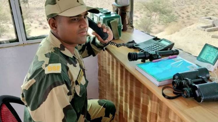 एयर कंडीशन ऑब्जरवेशन पोस्ट में बीएसएफ जवान