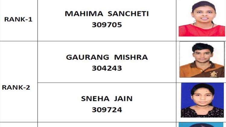 टॉपर्स लिस्ट