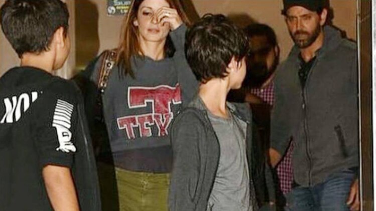 सुजैन के साथ ऋत‍िक रोशन 