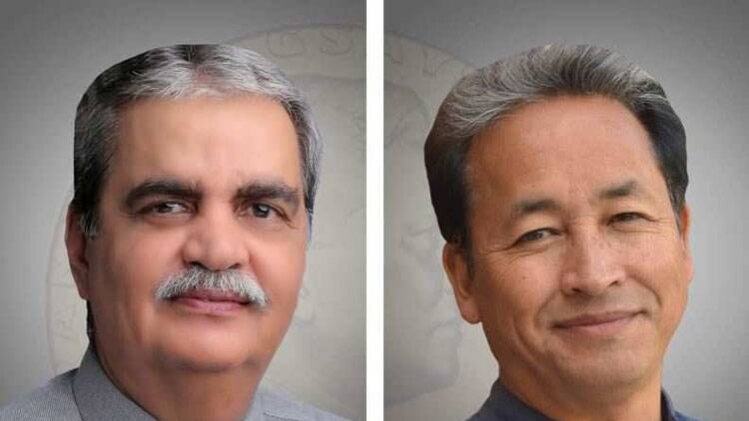 भरत वाटवाणी और सोनम वांगचुक (फोटो: ट्विटर)