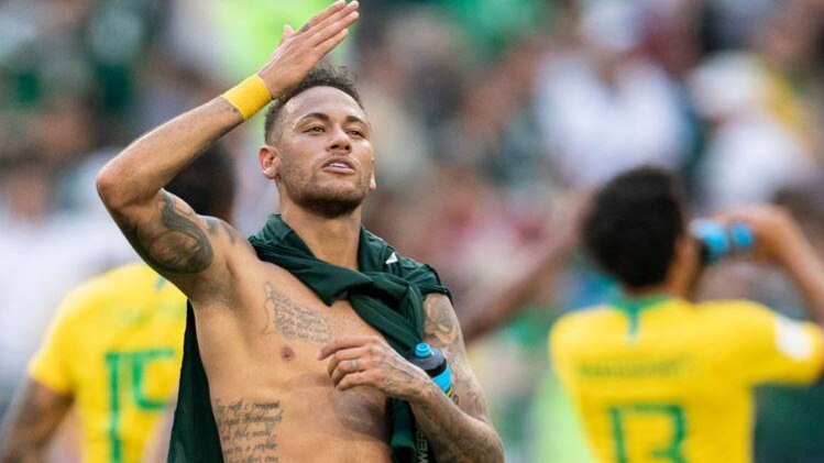 मैक्सिको के खिलाफ गोल करने के बाद नेमार (Getty)