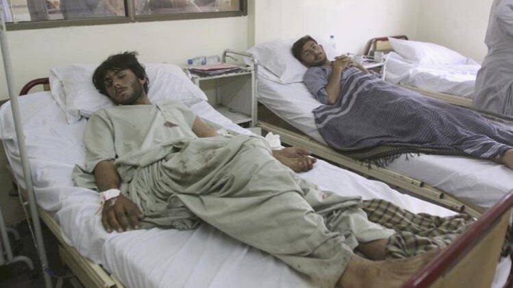 आत्मघाती बम विस्फोट के घायल