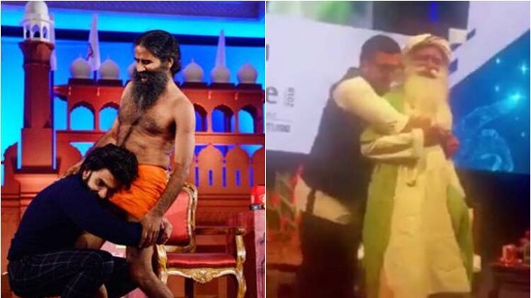 रणवीर सिंह का सदगुरु और बाबा रामदेव संग डांस