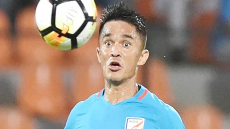 भारतीय फुटबॉल टीम के कप्तान सुनील छेत्री