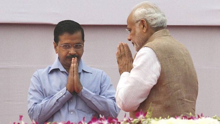 प्रधानमंत्री नरेंद्र मोदी, दिल्ली के मुख्यमंत्री अरविंद केजरीवाल (फाइल फोटो)