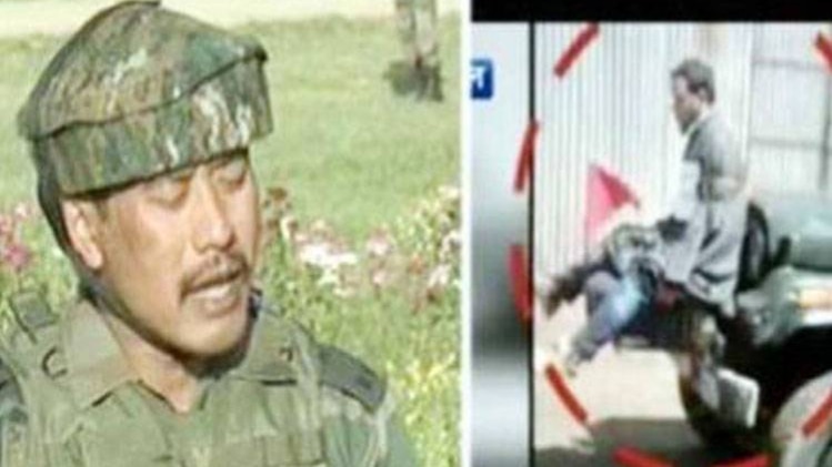 कश्मीरी युवक डार को जीप के बोनट पर बांधने से चर्चा में आए थे मेजर गोगोई 