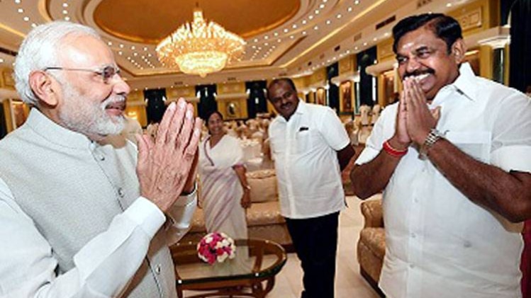 नरेंद्र मोदी और पलानीस्वामी