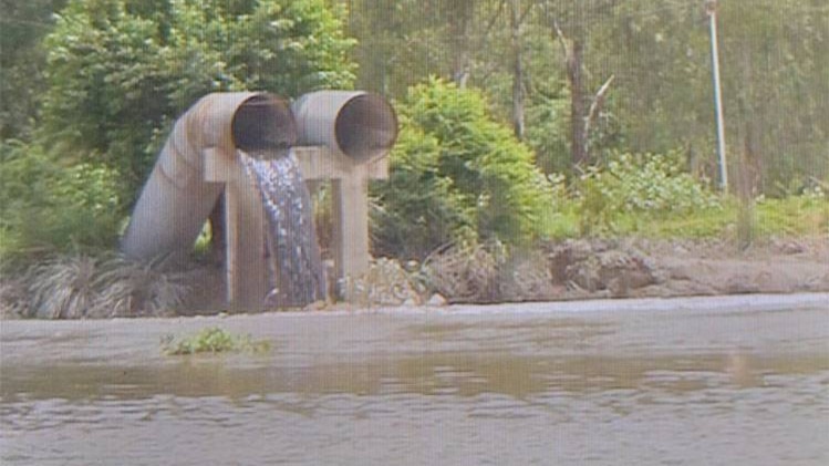 यमुना में छोड़ा जा रहा गंदा पानी