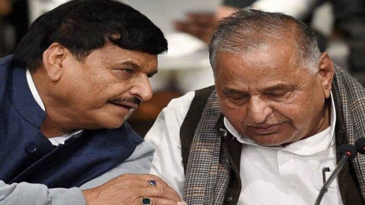 शिवपाल यादव और मुलायम सिंह यादव 