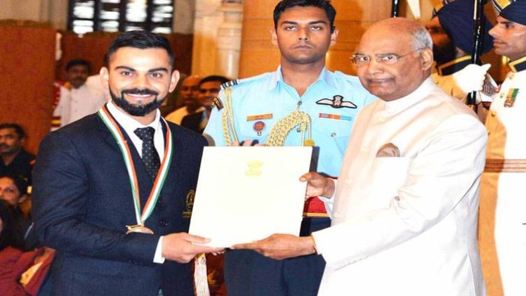 विराट कोहलीः खेल रत्न सम्मान