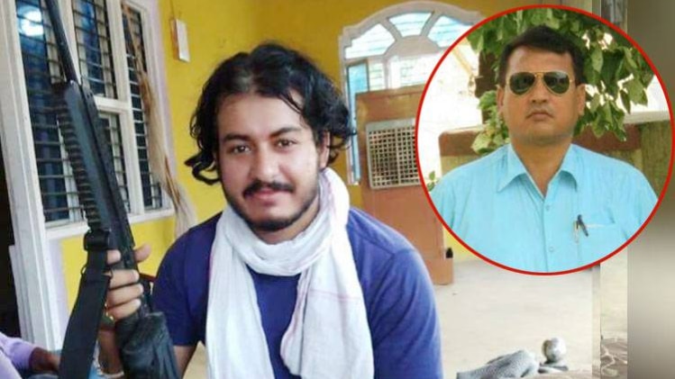 आरोपी और इनसेट में एसएचओ