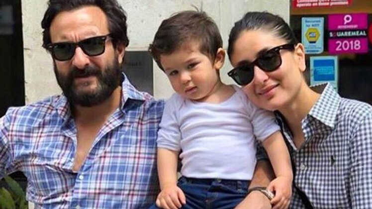 सैफ और करीना बेटे तैमूर 