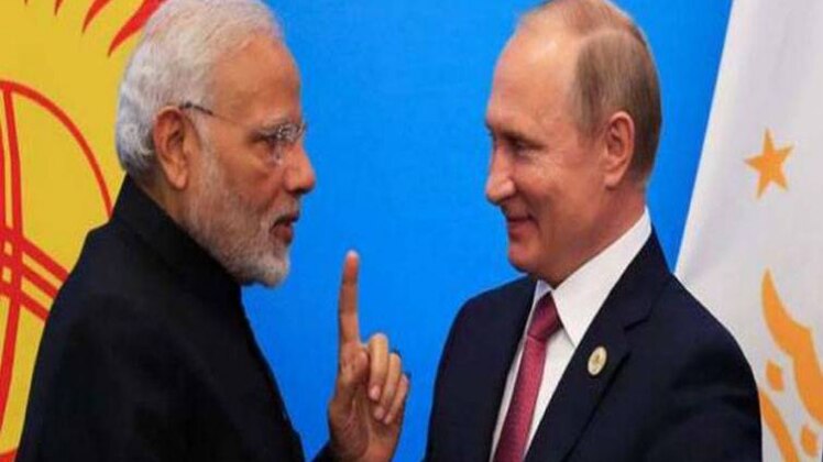 प्रधानमंत्री नरेंद्र मोदी और रूसी राष्ट्रपति व्लादिमिर पुतिन