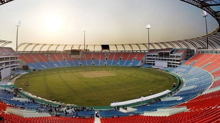 स्‍टेडियम की तस्‍वीर (ट्वीटर - समाजवादी पार्टी )