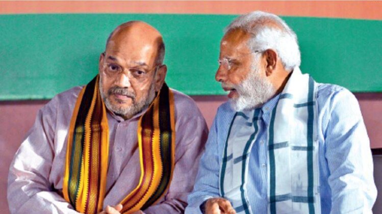 दो का दमः प्रधानमंत्री नरेंद्र मोदी साथ में भाजपा अध्यक्ष अमित शाह