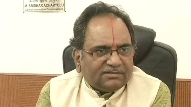  सूचना आयुक्त श्रीधर आचार्युलू, फोटो एएनआई