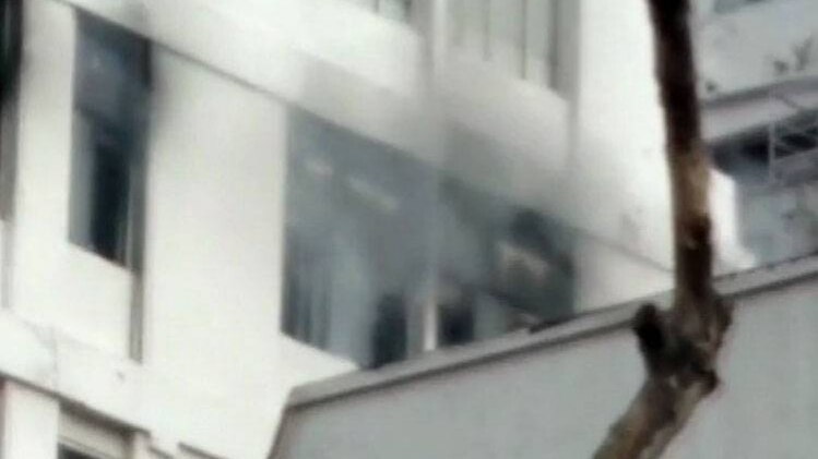 एपीजे हाउस में आग (फोटो-एएनआई)