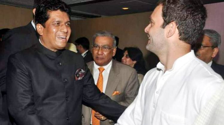 खलीकुर रहमान और राहुल गांधी (फोटो-आशीष पांडेय)