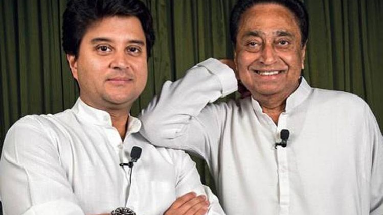 कांग्रेस नेता कमलनाथ और सिंधिया (फोटो-इंडिया टुडे आर्काइव)