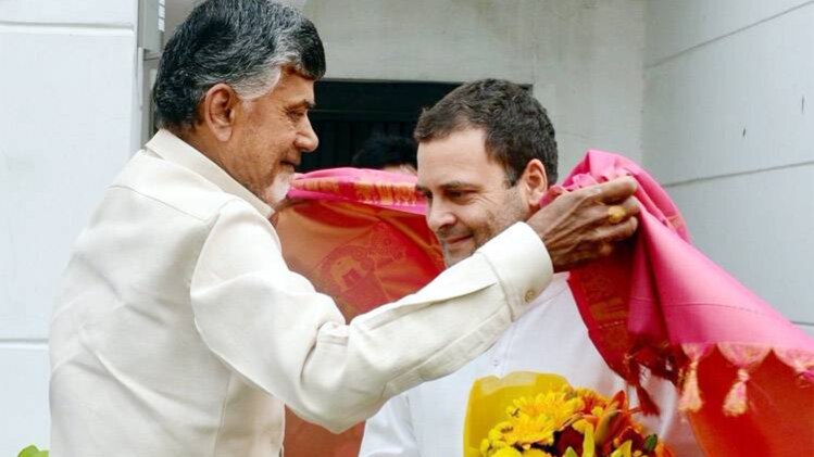 चंद्रबाबू नायडू, राहुल गांधी (फोटो-INC twitter)