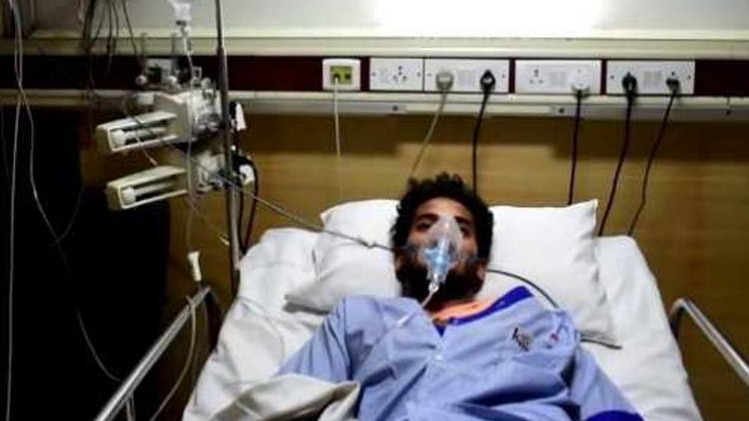 घायल छात्र गौरव (फोटो-तनसीम हैदर)