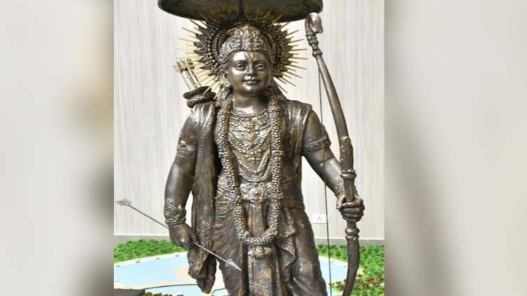 अयोध्या में प्रस्तावित राम मूर्ति की तस्वीर (फोटो-नीलांशु शुक्ला)