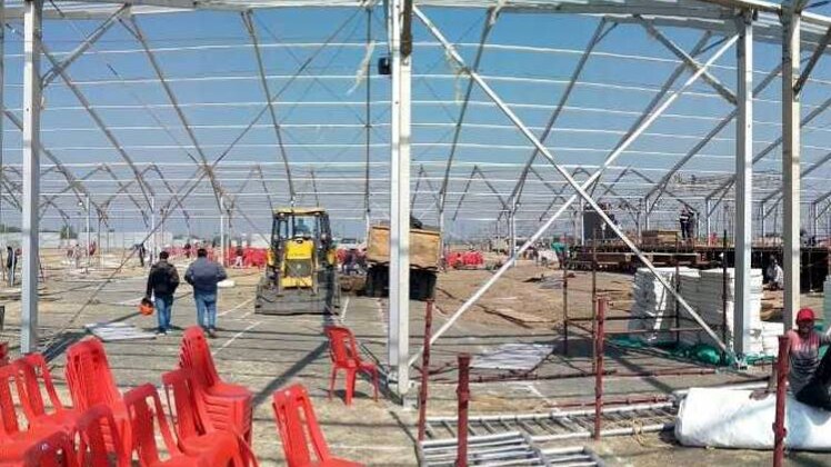 कमलनाथ के शपथ ग्रहण की तैयारी (Photo:aajtak)