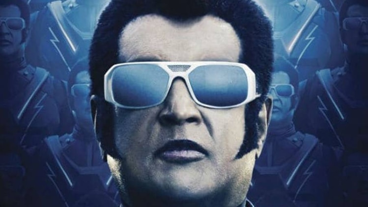 2.0 के एक सीन में रजनीकांत