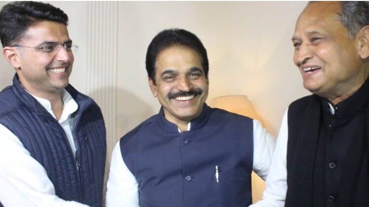 सचिन पायलट और अशोक गहलोत (फोटो-ट्विटर)