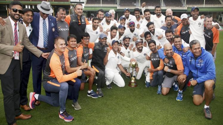 Indian Cricket Team after win in Australia