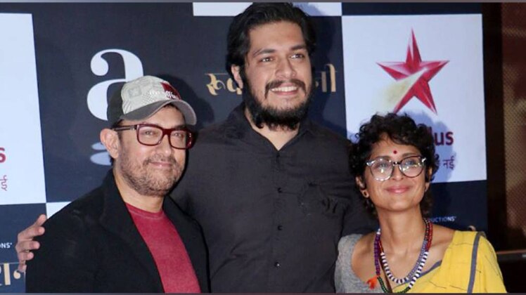 जुनैद-किरण संग आमिर खान PHOTO- योगेन शाह 