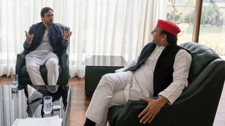 जयंत चौधरी ने अखिलेश यादव से मुलाकात की (फोटो-ट्विटर)