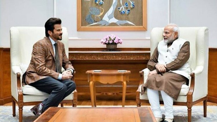 पीएम नरेंद्र मोदी संग अन‍िल कपूर PHOTO: इंस्टाग्राम