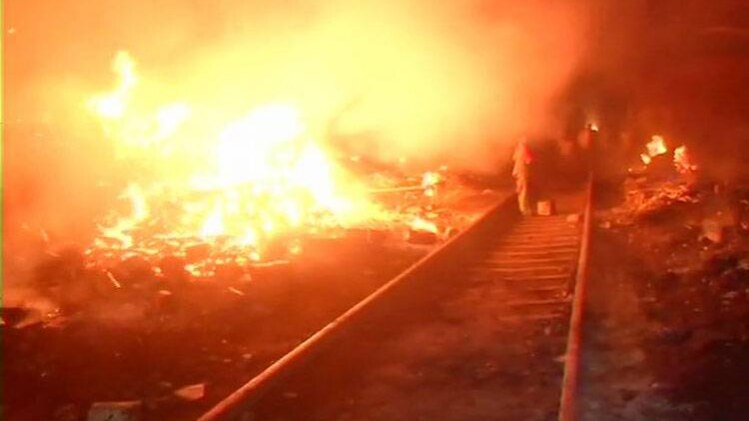 Fire In Delhi Furniture Market