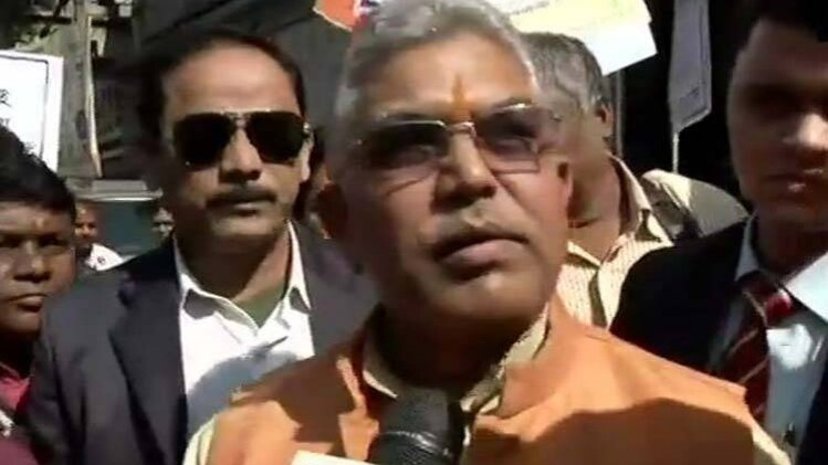 बंगाल बीजेपी प्रमुख दिलीप घोष (फोटो-ANI)