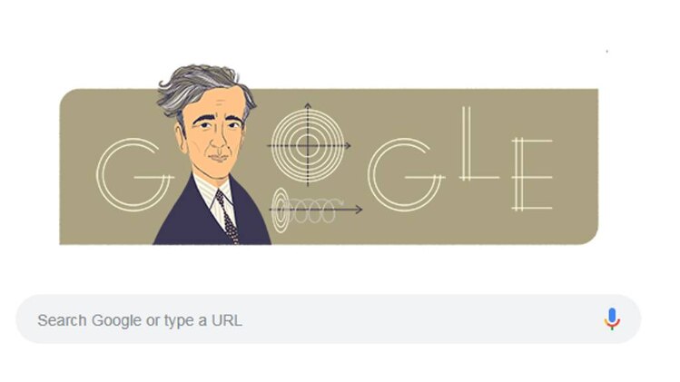Google doodle of Lev Landau