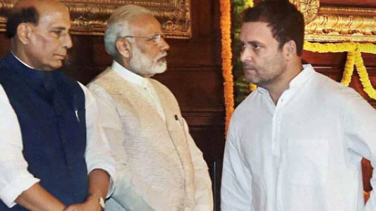 पीएम नरेंद्र मोदी के साथ राहुल गांधी (फाइल फोटो-PTI)