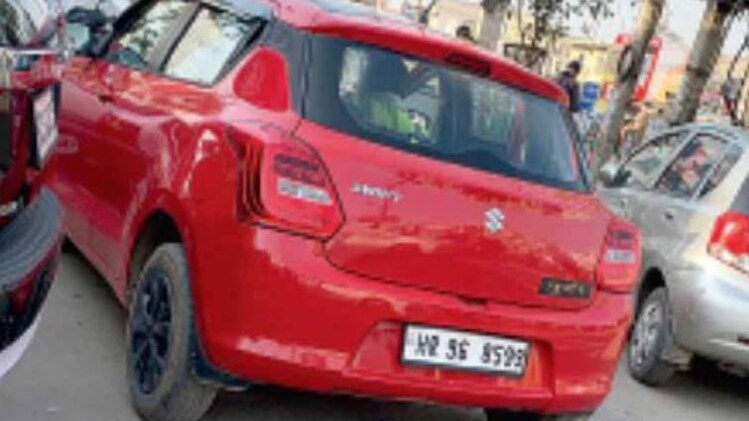 हादसे के बाद गुरुग्राम पुलिस ने कार को जब्त किया 