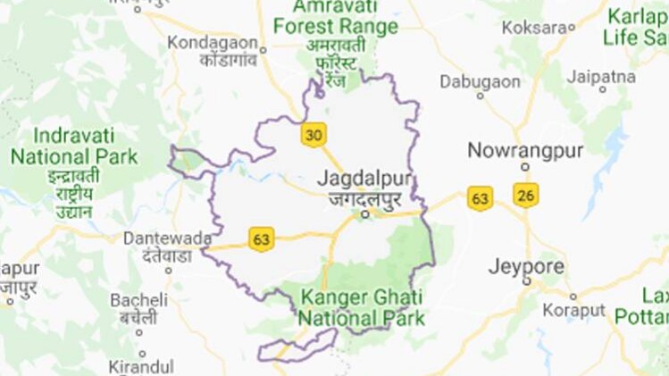 बस्तर लोकसभा सीट(फोटो-Goodle map)