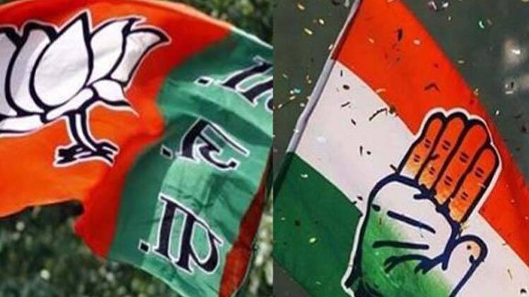 बीजेपी और कांग्रेस (फोटो- Reuters)