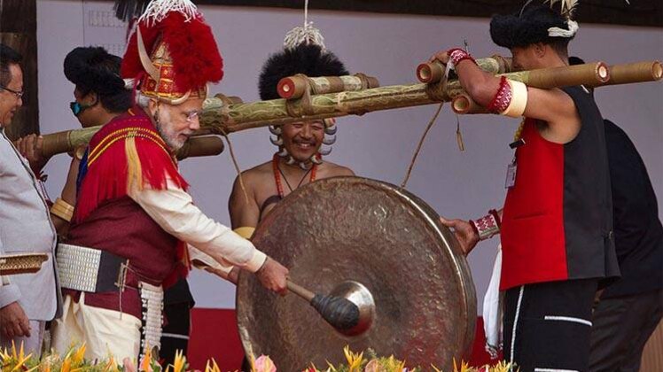 पूर्वोत्तर में प्रधानमंत्री नरेंद्र मोदी (फोटो-PTI)