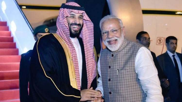 सऊदी प्रिंस मोहम्मद बिन सलमान और प्रधानमंत्री नरेंद्र मोदी 