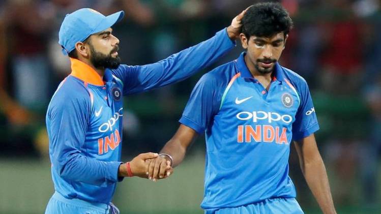 Virat Kohli and Jasprit Bumrah
