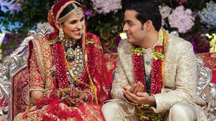 आकाश अंबानी और श्लोका मेहता (फोटो: इंस्टाग्राम)