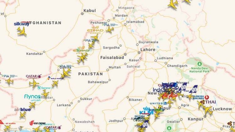 फोटो-Twitter/flightradar24