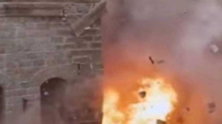 केसरी के सेट पर लगी थी आग