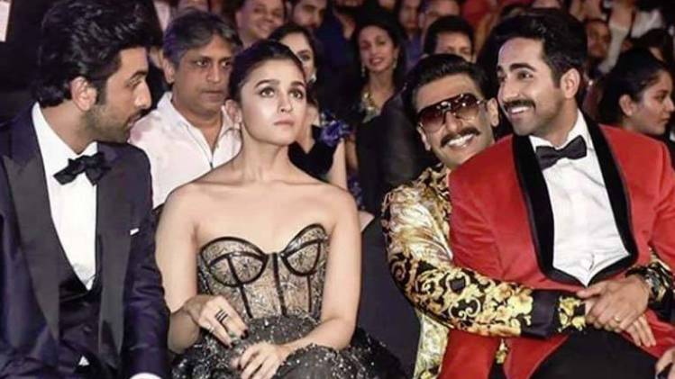 आलिया, रणबीर कपूर, रणवीर सिंह और आयुष्मान